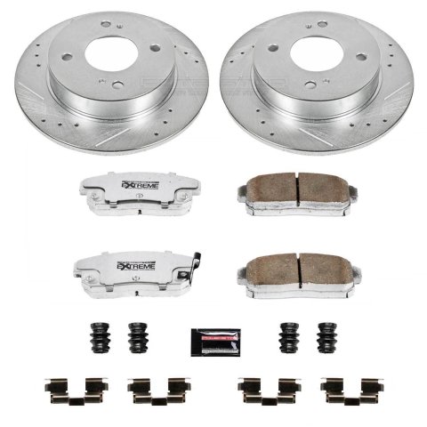 Power Stop 01-02 Infiniti G20 Front & Rear Z26 Street Warrior Brake Kit (1x psbK749-26, 1x psbK741-26) thumbnail 9