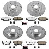 Power Stop 00-09 Honda S2000 Front & Rear Z26 Street Warrior Brake Kit (1x psbK2310-26, 1x psbK2276-26) thumbnail 4