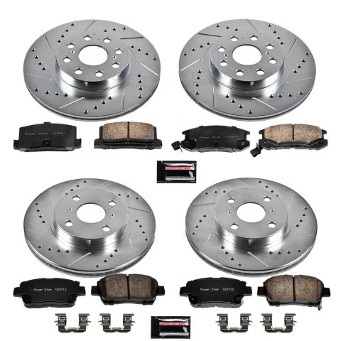Power Stop 00-05 Toyota MR2 Spyder Front & Rear Z23 Evolution Sport Brake Kit (1x psbK821, 1x psbK3161) thumbnail 1