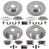 Power Stop 00-05 Toyota Celica Front & Rear Z26 Street Warrior Brake Kit (1x psbK2318-26, 1x psbK2313-26) thumbnail 4