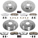 Power Stop 00-05 Chevrolet Impala Front & Rear Z26 Street Warrior Brake Kit (1x psbK1558-26, 1x psbK1542-26) thumbnail 3