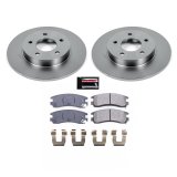 PowerStop Z17 Evolution Plus Stock Replacement Brake Kits KOE1543 Pads/Rotors, Front/Rear, Solid Surface Rotors, Ceramic Pads, Buick, Cadillac, Oldsmobile, Pontiac, Kit thumbnail 4