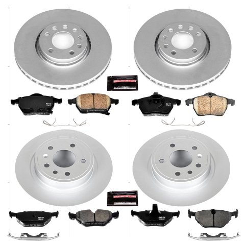 Power Stop 00-01 Saab 9-5 Front & Rear Z23 Evolution Sport Coated Brake Kit (1x psbCRK5218, 1x psbCRK3080) thumbnail 4