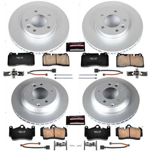 Power Stop 07-10 Volkswagen Touareg Front & Rear Z23 Evolution Sport Coated Brake Kit (1x psbCRK4656, 1x psbCRK5312)