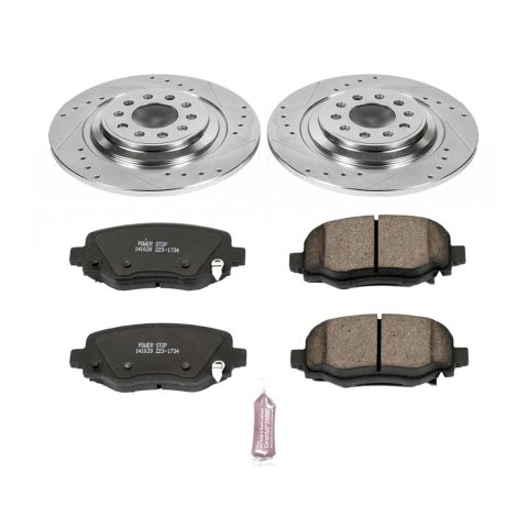 Power Stop 17-19 Jeep Cherokee Front & Rear Z23 Evolution Sport Brake Kit (1x psbK6542, 1x psbK7414) thumbnail 4