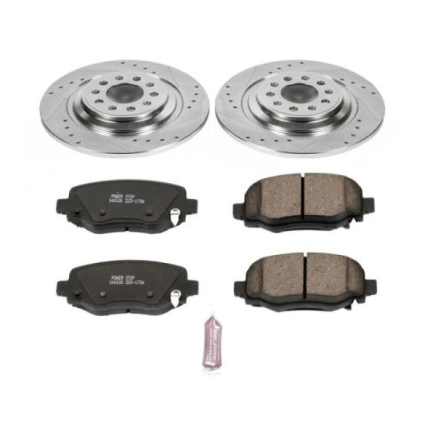 Power Stop 17-19 Jeep Cherokee Front & Rear Z23 Evolution Sport Brake Kit (1x psbK6542, 1x psbK7414) thumbnail 5