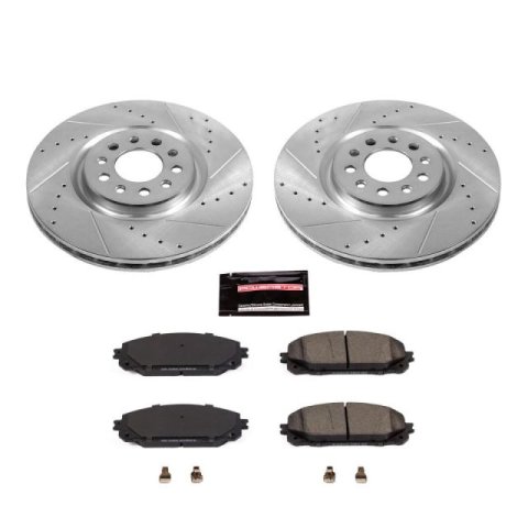 Power Stop 17-19 Jeep Cherokee Front & Rear Z23 Evolution Sport Brake Kit (1x psbK6542, 1x psbK7414) thumbnail 6
