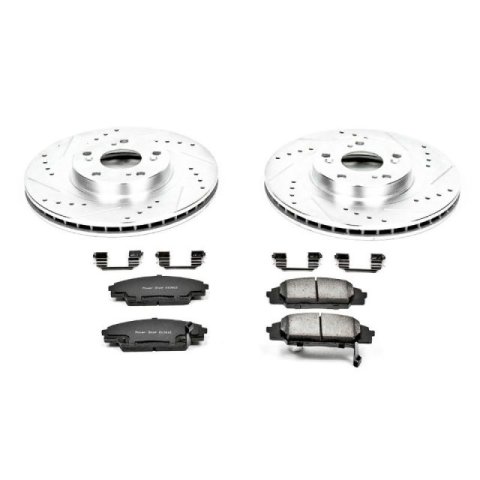 Power Stop 06-11 Honda Civic Front & Rear Z23 Evolution Sport Brake Kit (1x psbK2439, 1x psbK1243)