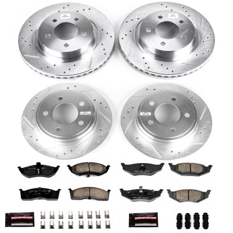 Power Stop 99-04 Chrysler 300M Front & Rear Z23 Evolution Sport Brake Kit (1x psbK1692, 1x psbK6263) thumbnail 4
