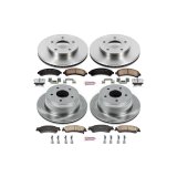 PowerStop Z17 Evolution Plus Stock Replacement Brake Kits KOE2005 Pads/Rotors, Front/Rear, Solid Surface Rotors, Ceramic Pads, Chevy, GMC, Oldsmobile, Kit thumbnail 3