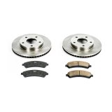 PowerStop Z17 Evolution Plus Stock Replacement Brake Kits KOE2005 Pads/Rotors, Front/Rear, Solid Surface Rotors, Ceramic Pads, Chevy, GMC, Oldsmobile, Kit thumbnail 5