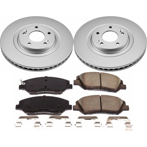 Power Stop 2019 Hyundai Santa Fe XL Front & Rear Z17 Evolution Geomet Coated Brake Kit (1x psbCRK7513, 1x psbCRK8283) thumbnail 5