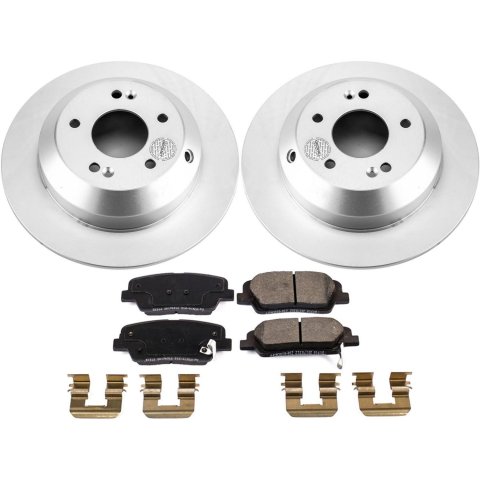 Power Stop 2019 Hyundai Santa Fe XL Front & Rear Z17 Evolution Geomet Coated Brake Kit (1x psbCRK7513, 1x psbCRK8283) thumbnail 8