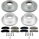 Power Stop 2016 Ford F-350 Super Duty Front & Rear Z2017 Coated Brake Kit (2x psbAR85154EVC, 2x psbAR85113EVC, 1x psb17-1680, 1x psb17-1691) thumbnail 2