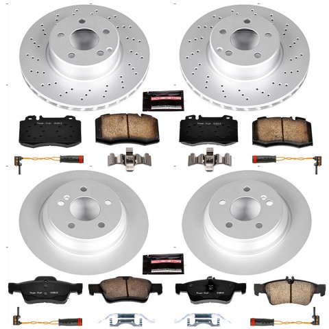 Power Stop 2006 Mercedes-Benz S350 Front & Rear Z23 Evolution Sport Coated Brake Kit (1x psbCRK2932, 1x psbCRK3069)