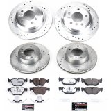 Power Stop 2006 BMW 325xi Front & Rear Z26 Street Warrior Brake Kit (1x psbK4589-26, 1x psbK3001-26) thumbnail 4