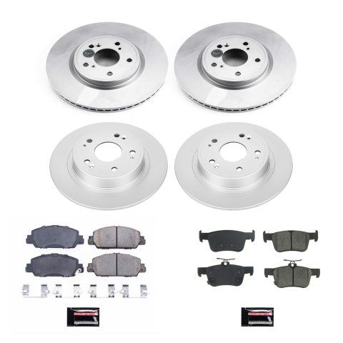 Power Stop 18-19 Honda Accord Front & Rear Z17 Evolution Geomet Coated Brake Kit (1x psbCRK8063, 1x psbCRK8165) thumbnail 2