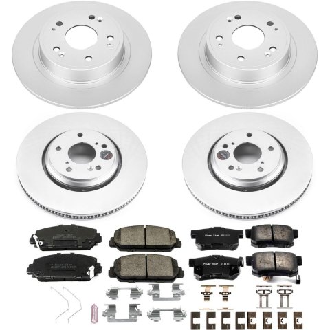 Power Stop 17-18 Acura ILX Front & Rear Z17 Evolution Geomet Coated Brake Kit (1x psbCRK3128, 1x psbCRK7347) thumbnail 4