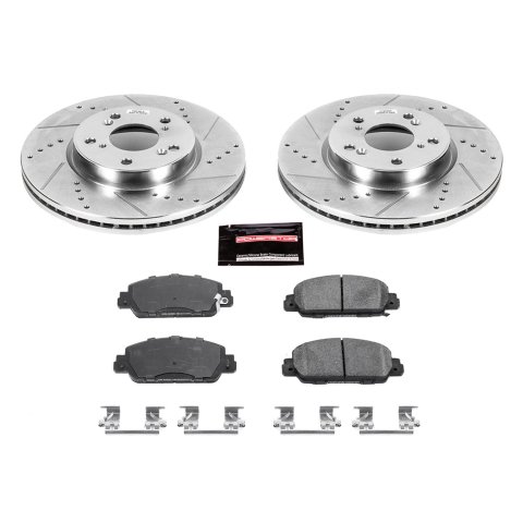 Power Stop 16-18 Honda HR-V Front & Rear Z23 Evolution Sport Brake Kit (1x psbK6777, 1x psbK7340) thumbnail 4