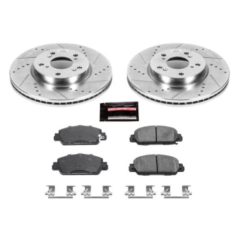 Power Stop 16-18 Honda HR-V Front & Rear Z23 Evolution Sport Brake Kit (1x psbK6777, 1x psbK7340) thumbnail 6