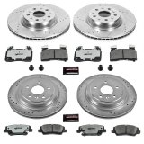 Power Stop 14-18 Cadillac CTS Front & Rear Z26 Street Warrior Brake Kit (1x psbK6991-26, 1x psbK6998-26) thumbnail 4