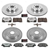 Power Stop 14-18 Cadillac CTS Front & Rear Z26 Street Warrior Brake Kit (1x psbK7777-26, 1x psbK6991-26) thumbnail 3