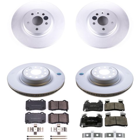 Power Stop 12-16 Tesla Model S Front & Rear Z17 Evolution Geomet Coated Brake Kit (1x psbCRK6799, 1x psbCRK6798) thumbnail 4
