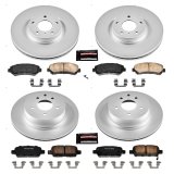 Power Stop 09-14 Nissan Maxima Front & Rear Z17 Evolution Geomet Coated Brake Kit (1x psbCRK179, 1x psbCRK3076) thumbnail 4