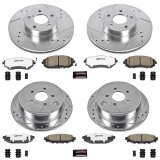 Power Stop 08-10 Subaru Impreza Front & Rear Z26 Street Warrior Brake Kit (1x psbK4631-26, 1x psbK1124-26) thumbnail 4