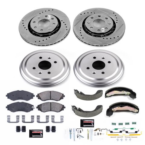 Power Stop 07-11 Chevrolet Aveo Front & Rear Z23 Evolution Sport Brake Kit (1x psbK5893, 1x psbKOE15391DK) thumbnail 1