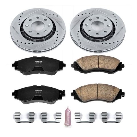 Power Stop 07-11 Chevrolet Aveo Front & Rear Z23 Evolution Sport Brake Kit (1x psbK5893, 1x psbKOE15391DK) thumbnail 5