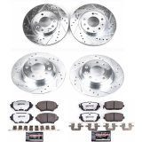 Power Stop 06-15 Mazda MX-5 Miata Front & Rear Z26 Street Warrior Brake Kit (1x psbK4659-26, 1x psbK2451-26) thumbnail 3