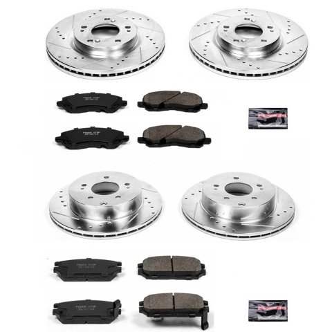 Power Stop 06-12 Mitsubishi Eclipse Front & Rear Z23 Evolution Sport Brake Kit (1x psbK3079, 1x psbK094) thumbnail 2