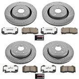 Power Stop 06-10 Jeep Grand Cherokee Front & Rear Z26 Street Warrior Brake Kit (1x psbK2924-26, 1x psbK2949-26) thumbnail 4