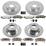 Power Stop 06-09 Chevrolet Trailblazer Front & Rear Z26 Street Warrior Brake Kit (1x psbK1453-26, 1x psbK2050-26) thumbnail 3