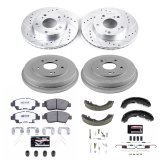 Power Stop 06-08 Honda Civic Front & Rear Z26 Street Warrior Brake Kit (1x psbK2389-26, 1x psbKOE15318DK) thumbnail 7