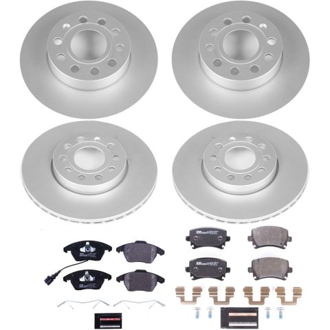 Power Stop 05-10 Volkswagen Jetta Front & Rear Euro-Stop Brake Kit (1x psbESK4623, 1x psbESK4627) thumbnail 6
