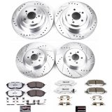 Power Stop 05-09 Subaru Legacy Front & Rear Z26 Street Warrior Brake Kit (1x psbK285-26, 1x psbK219-26) thumbnail 4