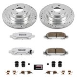 Power Stop 05-09 Subaru Legacy Front & Rear Z26 Street Warrior Brake Kit (1x psbK285-26, 1x psbK219-26) thumbnail 9