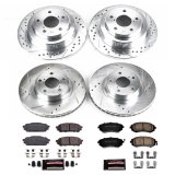 Power Stop 05-06 Saab 9-2X Front & Rear Z23 Evolution Sport Brake Kit (1x psbK447, 1x psbK1124) thumbnail 6