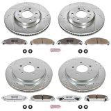 Power Stop 03-05 Cadillac CTS Front & Rear Z26 Street Warrior Brake Kit (1x psbK1425-26, 1x psbK1423-26) thumbnail 4