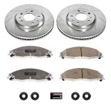 Power Stop 03-05 Cadillac CTS Front & Rear Z26 Street Warrior Brake Kit (1x psbK1425-26, 1x psbK1423-26) thumbnail 8