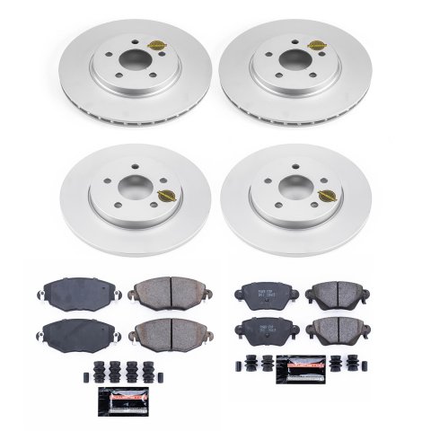 Power Stop 02-05 Jaguar X-Type Front & Rear Z23 Evolution Sport Coated Brake Kit (1x psbCRK1390, 1x psbCRK1373) thumbnail 5