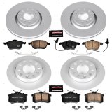 Power Stop 02-05 Audi A4 Front & Rear Z23 Evolution Sport Coated Brake Kit (1x psbCRK3109, 1x psbCRK636) thumbnail 4