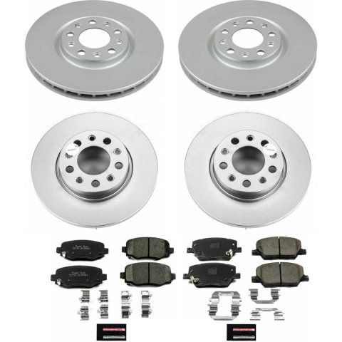 Power Stop 16-18 Fiat 500X Front & Rear Z17 Evolution Geomet Coated Brake Kit (1x psbCRK7299, 1x psbCRK7301) thumbnail 5