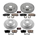 Power Stop 10-11 Honda Accord Crosstour Front & Rear Z23 Evolution Sport Brake Kit (1x psbK5859, 1x psbK228) thumbnail 2