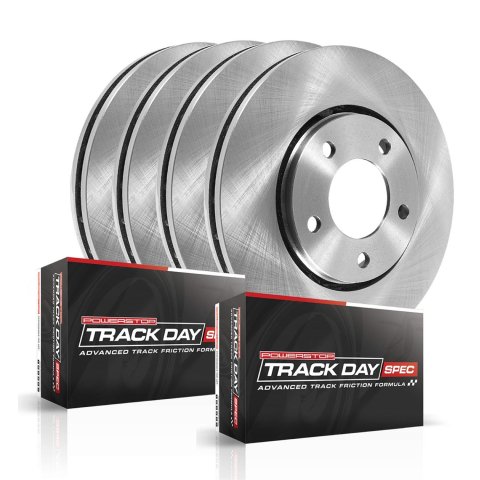 Power Stop 15-18 Audi A3 Front & Rear Track Day SPEC Brake Kit (1x psbTDSK7093, 1x psbTDSK7080) thumbnail 1