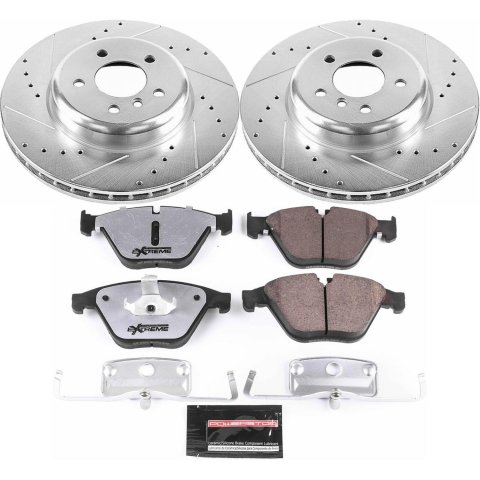 Power Stop 12-16 BMW 640i Front & Rear Z26 Street Warrior Brake Kit (1x psbK6037-26, 1x psbK6020-26) thumbnail 5