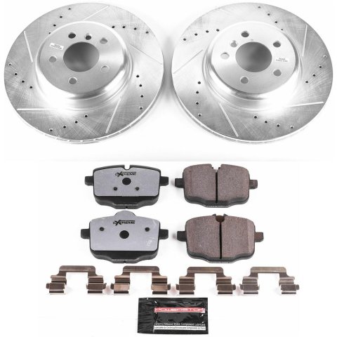 Power Stop 12-16 BMW 640i Front & Rear Z26 Street Warrior Brake Kit (1x psbK6037-26, 1x psbK6020-26) thumbnail 6