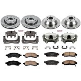 PowerStop Z17 Evolution Plus Stock Replacement Brake Kits with Calipers KCOE2085B Disc Kits, Autospecialty Kits, Front and Rear, Solid Surface Rotors, Cast Iron Calipers, Buick, Chevy, GMC, Isuzu, Kit thumbnail 2